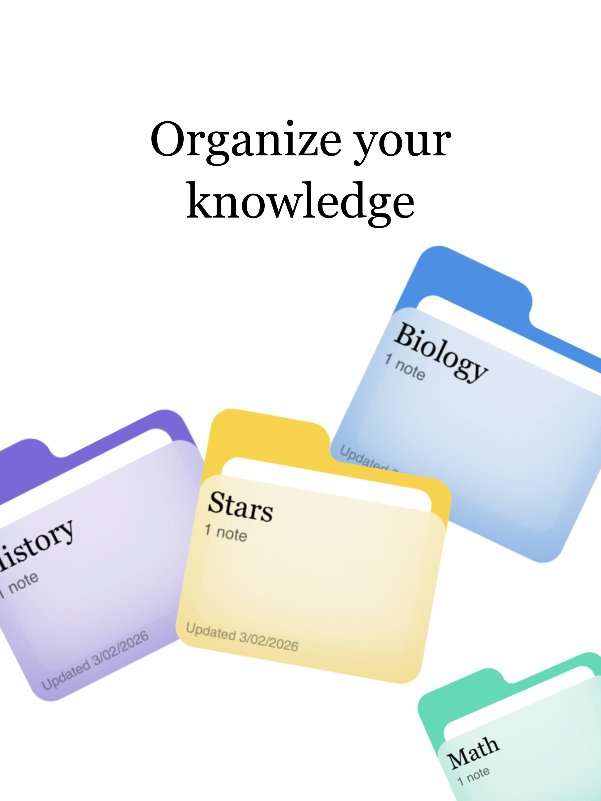 Organize your knowledge in collections